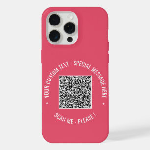 Votre texte personnalisé pour code QR Étui iPhone