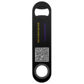 Votre texte personnalisé pour le code QR Bar Key C (Dos)