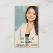 Votre traducteur de photos Carte de visite (Devant)