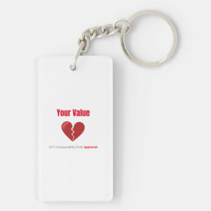 Votre Valeur – Porte-clés Citation Inspirante