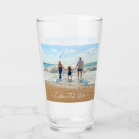 Votre verre photo personnalisé avec du texte perso