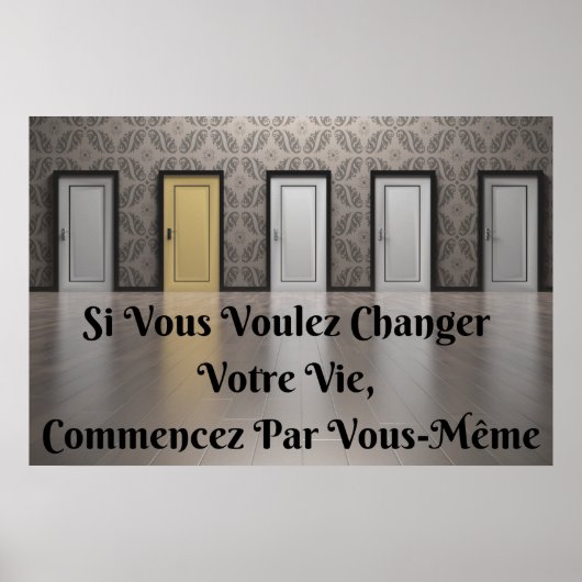 "Votre Vie" Affiche itation Poster Positif (Devant)