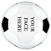 VOTRE VISAGE cadre circulaire personnalisé Soccer (Tourné)