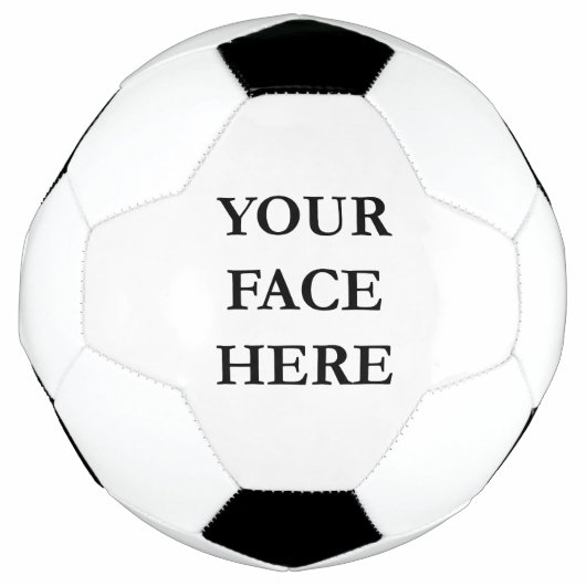 VOTRE VISAGE cadre circulaire personnalisé Soccer (Devant)
