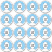 Votre visage dans l'ensemble de stickers Cercle (Devant)