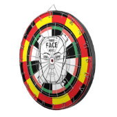Votre visage ici Cible de fléchettes (Devant droit)