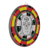 Votre visage ici Cible de fléchettes (Devant gauche)