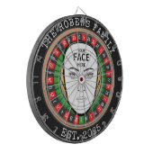 Votre visage ici Cible de fléchettes (Devant gauche)