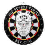 Votre visage ici Cible de fléchettes (Devant)
