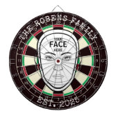 Votre visage ici Cible de fléchettes (Devant)