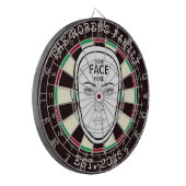 Votre visage ici Cible de fléchettes (Devant gauche)
