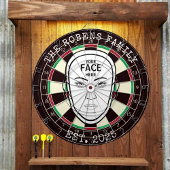 Votre visage ici Cible de fléchettes