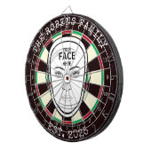 Votre visage ici Cible de fléchettes (Devant droit)