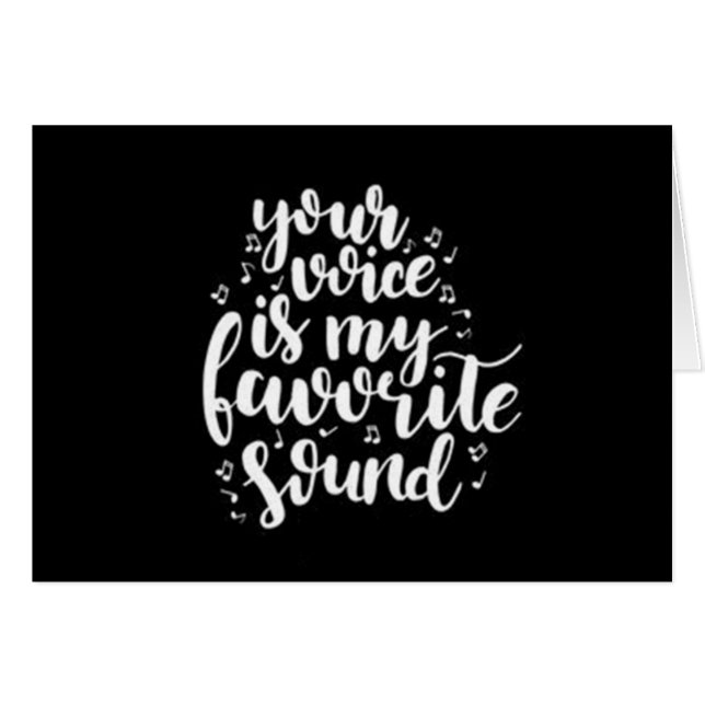 VOTRE *VOICE* EST MON SON PRÉFÉRÉ AMOUR ANNIVERAIR (Devant horizontal)