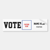 VOTUM FOTO PERSONALISEER NAAM BUMPERSTICKER (Voorkant)