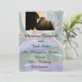 VOUDIGE WEDDINVITATIE KAART (Staand voorkant)