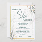 Voudrait-Elle Plutôt Fête des mariées Invitation D (Devant)