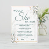 Voudrait-Elle Plutôt Fête des mariées Invitation D (Debout devant)