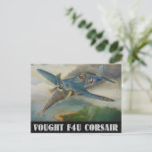 Vought F4U Corsair-Briefkaart Briefkaart (Staand voorkant)