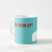 Voulez connecter ? Tasse personnalisable de (Devant gauche)