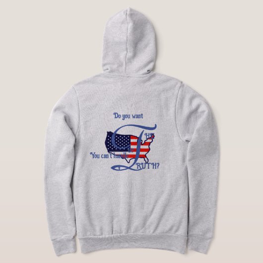 Voulez-vous la VÉRITÉ USA Sweat à capuche (Couchage Retour)