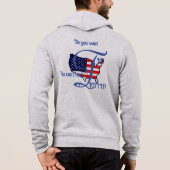 Voulez-vous la VÉRITÉ USA Sweat à capuche (Dos)