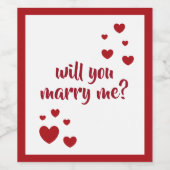 voulez-vous m'épouser étiquette de vin par dalDesi (Étiquettes simples)