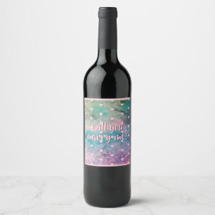 voulez-vous m'épouser étiquettes bouteille de vin
