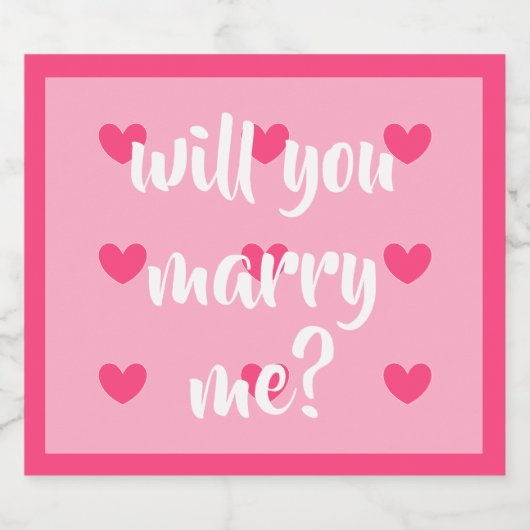 voulez-vous m'épouser étiquettes de bière par dalD (Étiquettes simples)