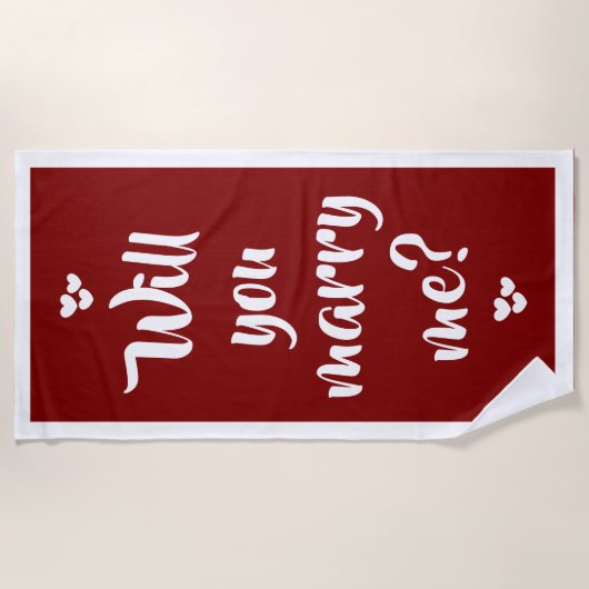 voulez-vous m'épouser ? serviette de plage par dal (Devant)