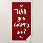 voulez-vous m'épouser ? serviette de plage par dal (Devant)