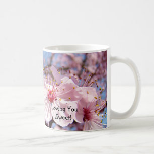 Vous aimant doux ! Tasses à café Fleurs roses