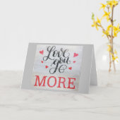 VOUS AIMER ***PLUS CHAQUE JOUR*** CARTE D'ANNIVERS (Fleur jaune)