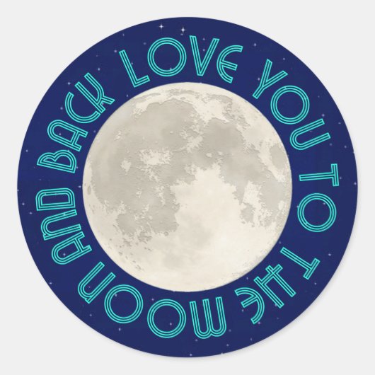 Vous Aimez À La Lune Et Stickers Dos (Devant)