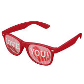 VOUS AIMEZ ! Coeur rétro Shades /Fun Party Lunette (Angulaire)
