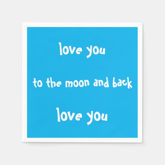 vous aimez la lune et les serviettes en papier arr (Devant)