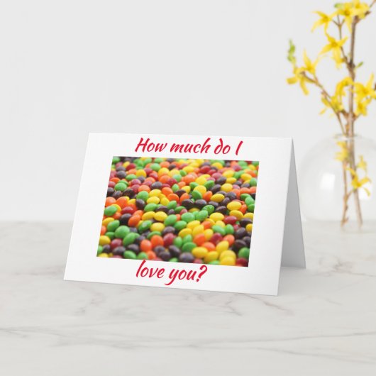 VOUS AIMEZ ***PLUS QUE LA CANDY*** CARTE ANNIVERSA (Fleur jaune)