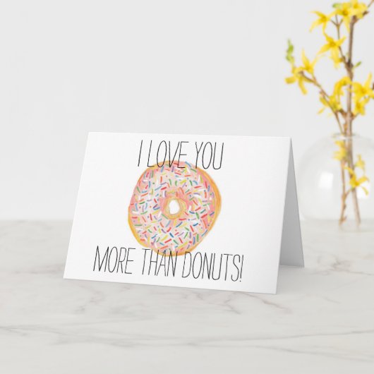 Vous aimez plus que la carte Donuts (Fleur jaune)