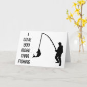 VOUS AIMEZ ***PLUS QUE LA PÊCHE*** CARTE D'ANNIVER (Fleur jaune)