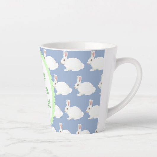 Vous Aimez Un Latte Blanc Lapin Latte Mug (Droite)