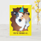 Vous atteignez la 60e carte d'anniversaire (Fleur jaune)