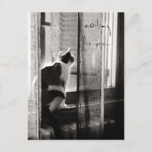 Vous attendant - carte postale