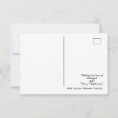 Vous attendez à minuit Carte postale Halloween (Dos)