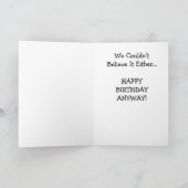 Vous avez 80 ans ? Carte de 80e anniversaire de ch (Intérieur)