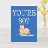 Vous avez 80 ans ? Carte de 80e anniversaire de ch (Fleur jaune)