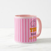 Vous Avez Besoin De Café Mug Rose (Devant droit)