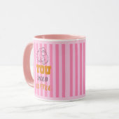 Vous Avez Besoin De Café Mug Rose (Devant gauche)