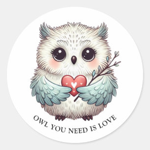 VOUS AVEZ BESOIN D'UN Sticker AMOUR Rond