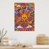 Vous avez ça Affiche Motivationnelle Rétro Soleil  (Cuisine)