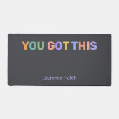 Vous Avez Ce Nom Personnalisé Gris Sombre (Recto)